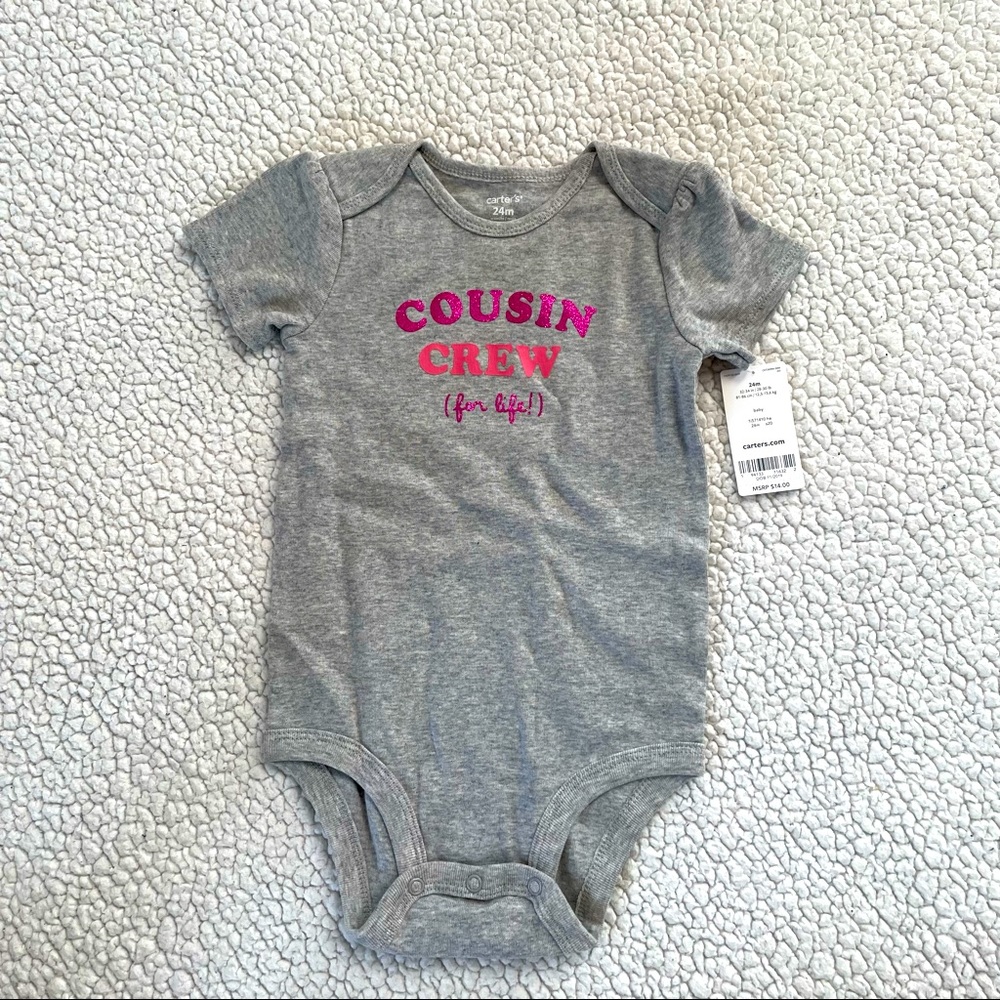 NWT cousin crew onesie 24months